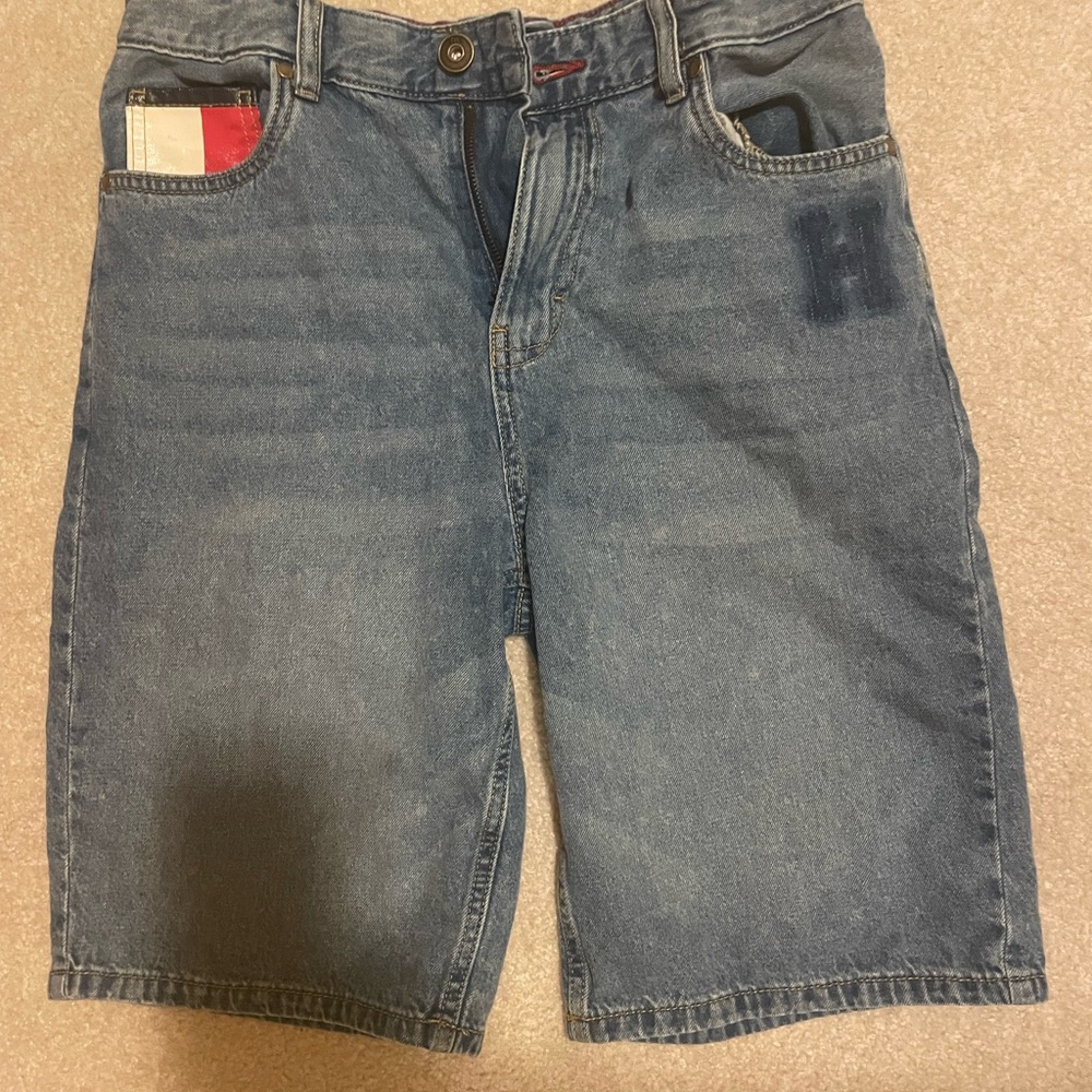 Tommy Hilfiger Jorts With Flag Patch